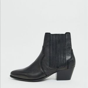 MANGO leather western Chelsea boots